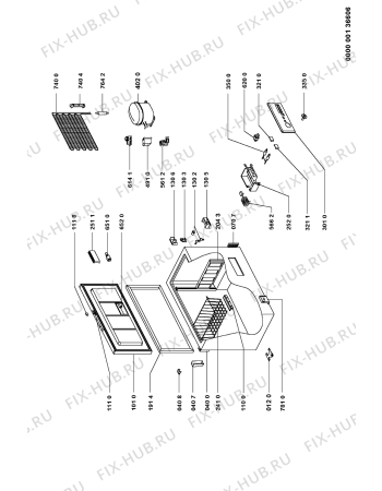 Схема №1 AFE 958/G с изображением Микрокомпрессор для холодильника Whirlpool 481236038702