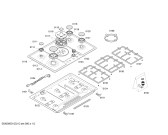 Схема №1 PCL985FEU ENC.PCL985FEU 4G+1W 90F BOSCH с изображением Рассекатель горелки для электропечи Bosch 00427743