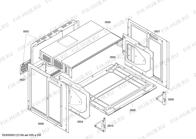 Схема №1 HB760580 с изображением Фронтальное стекло для плиты (духовки) Siemens 00477991