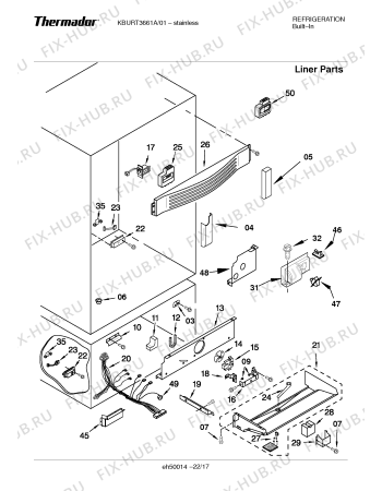 Схема №1 KBULT3671A с изображением Зажим для посудомойки Bosch 00422396