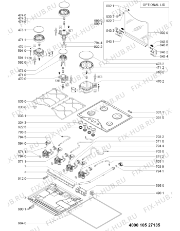 Схема №1 AKS 337/IX с изображением Кнопка для электропечи Whirlpool 481010512081