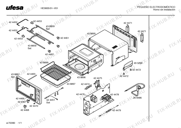 Схема №1 HE9005 с изображением Сковорода для электрофритюрницы Bosch 00438896