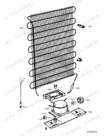 Схема №1 IRN 395/I с изображением Нагревательный элемент для холодильной камеры Whirlpool 482000003379