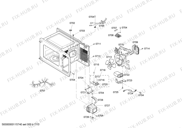 Схема №1 SEM302BS с изображением Декоративная рамка для плиты (духовки) Bosch 00473545