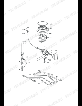 Схема №1 TEX 664 A с изображением Элемент корпуса для электропечи DELONGHI 35C6N03SD3