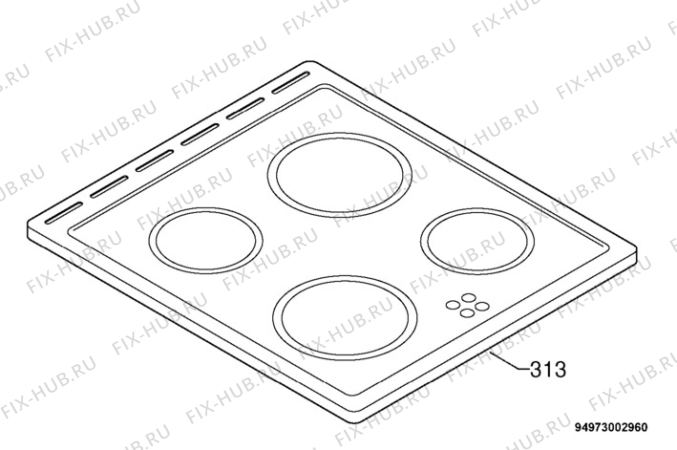 Взрыв-схема плиты (духовки) Zanussi ZCV5220W - Схема узла Hob 271