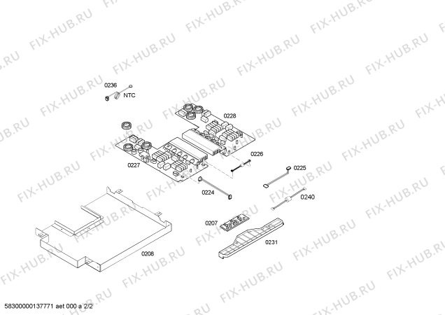 Взрыв-схема плиты (духовки) Bosch PIE651T14E BO.4I.60.BAS.X.X.Bis - Схема узла 02