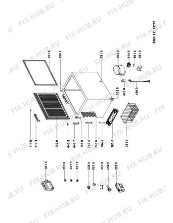 Схема №1 PFH 206 A++ с изображением Панель управления для холодильной камеры Whirlpool 481010892710