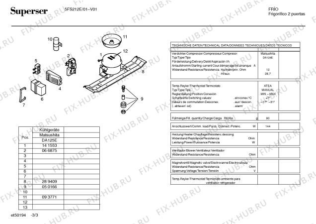 Схема №1 5FS212E с изображением Панель управления для холодильника Bosch 00350470