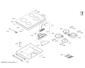 Схема №1 PKF751F17E с изображением Стеклокерамика для электропечи Bosch 00689988