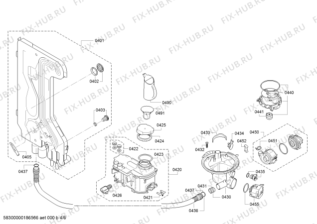 Схема №1 SN25L801EU party с изображением Панель управления для посудомойки Siemens 00741465