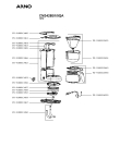 Схема №1 CM3408B1/9QA с изображением Заварочный блок (диффузор) для кофеварки (кофемашины) Seb FS-9100013464