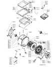 Схема №1 AWE 8229 ZEN с изображением Резервуар для стиралки Whirlpool 481075284362