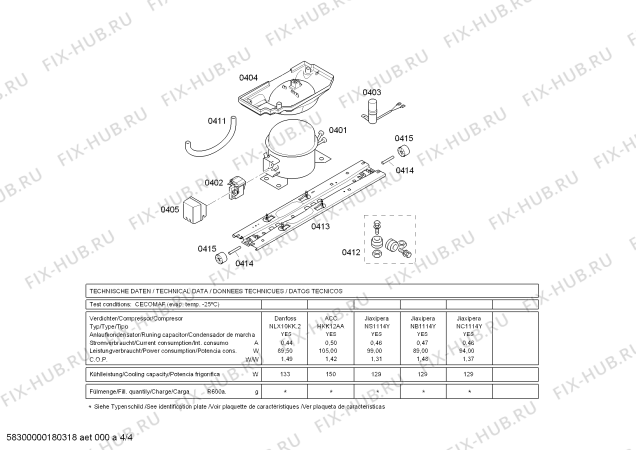 Взрыв-схема холодильника Bosch KGN49VI20R - Схема узла 04