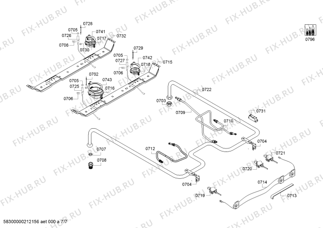 Схема №1 FRMS144LIL с изображением Переключатель режимов для электропечи Bosch 12024470