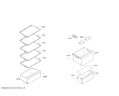 Схема №3 CK852AF30 с изображением Поднос для холодильника Bosch 00748403