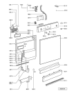 Схема №1 ADP 4580 с изображением Обшивка для посудомоечной машины Whirlpool 481245373416