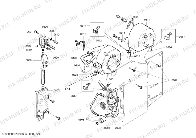 Схема №1 TK68009 Surpresso S65 с изображением Емкость для кофеварки (кофемашины) Siemens 00438608