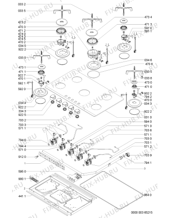 Схема №1 AKT 933 NB с изображением Втулка для плиты (духовки) Whirlpool 481244039589