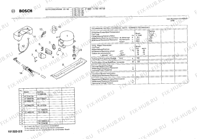 Взрыв-схема холодильника Bosch 0705144132 IF1600 - Схема узла 02