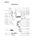 Схема №1 VB650B40/BPA с изображением Часть корпуса для дозатора напитков Krups SS-208136