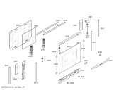 Схема №1 E1524N0 MEGA1524N с изображением Панель управления для плиты (духовки) Bosch 00438652
