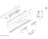Схема №1 SN56N294EU TP3 с изображением Передняя панель для электропосудомоечной машины Siemens 00749568