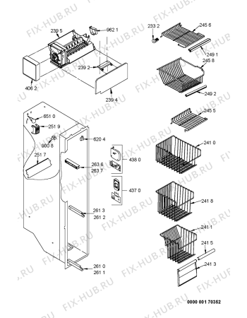 Схема №1 S20C RTT3D с изображением Поверхность для холодильника Whirlpool 481241828689