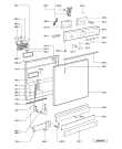 Схема №1 ADP 7519 WH с изображением Панель для посудомоечной машины Whirlpool 481245373125