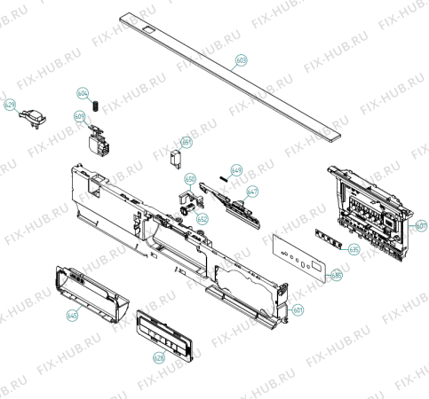 Взрыв-схема посудомоечной машины Asko D5457 AU   -White (417589, DW90.1) - Схема узла 06