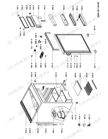 Схема №1 KVA 1301/1 с изображением Рукоятка для холодильной камеры Whirlpool 481249869002