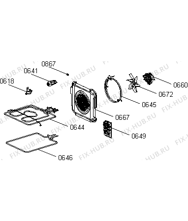 Взрыв-схема плиты (духовки) Gorenje EC5351XA (728721, FR514D-AEGA2) - Схема узла 07