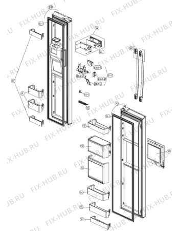 Взрыв-схема холодильника Gorenje NRS9181CX (382181, HZLF61961) - Схема узла 05
