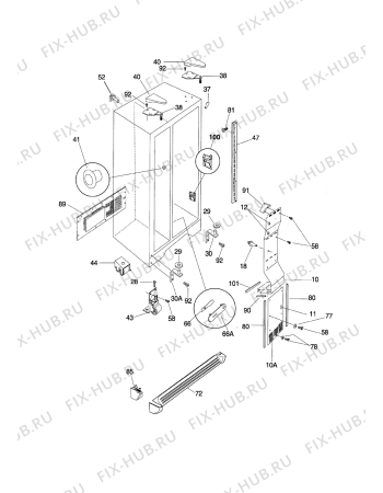 Схема №1 MTRS225WGW2 с изображением Запчасть для холодильника Aeg 4006045514