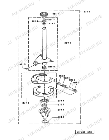 Схема №1 3CAP2782 AWM 901 с изображением Лючок для стиралки Whirlpool 481946089505