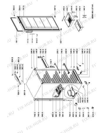Схема №1 GKMC 2047/2 с изображением Микрокомпрессор для холодильной камеры Whirlpool 481936058755