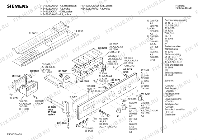 Схема №1 HE33241SF с изображением Переключатель для плиты (духовки) Siemens 00059256