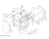 Схема №1 S51T69X4II с изображением Передняя панель для посудомоечной машины Bosch 00706497
