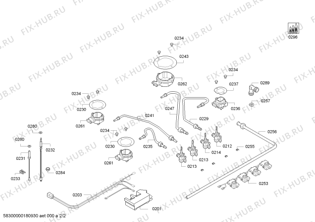 Взрыв-схема плиты (духовки) Bosch PPP616B80L 4G BO T60F 2011 - Схема узла 02