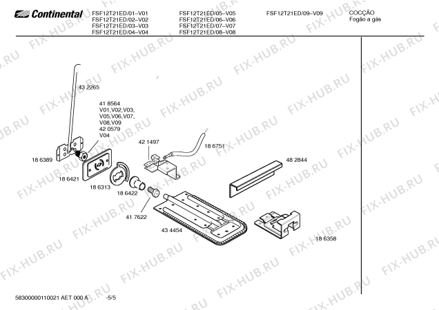 Схема №1 FN102P14SC с изображением Держатель для плиты (духовки) Bosch 00432642
