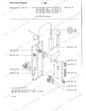 Взрыв-схема комплектующей Aeg WSP361F 10 4H KPL G - Схема узла Section1