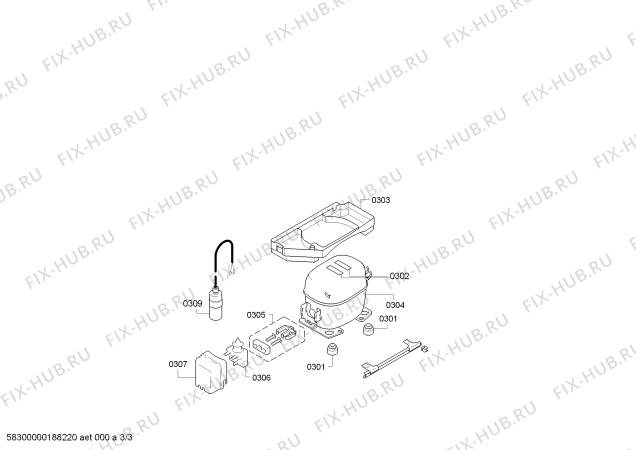 Схема №1 K1664X8 Neff с изображением Дверь для холодильной камеры Bosch 00244059