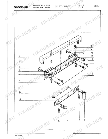 Схема №1 IK301131 с изображением Планка для холодильной камеры Bosch 00293855