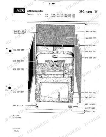 Взрыв-схема посудомоечной машины Kuppersbusch TS SGA WS - Схема узла Section4