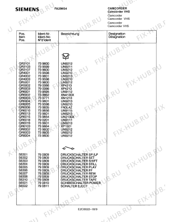 Схема №1 FA256G4 с изображением Интегрированный контур для видеоэлектроники Siemens 00791698
