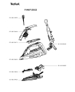 Схема №1 FV4971Z0/23 с изображением Провод для электропарогенератора Tefal CS-00140243