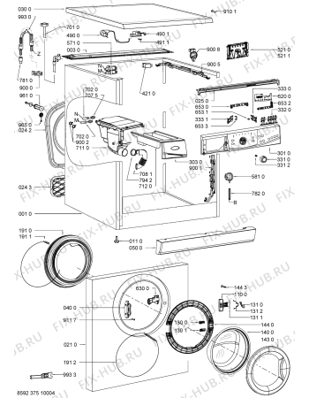 Схема №1 AWO/D 63135 с изображением Микромодуль для стиралки Whirlpool 481075161766