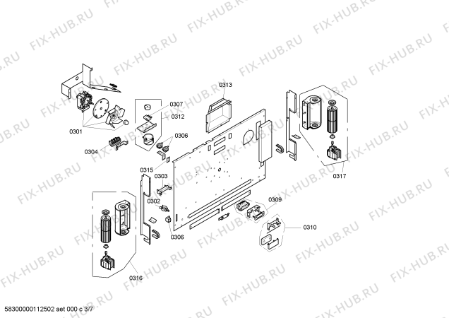 Схема №1 EB388210 с изображением Стержень для духового шкафа Bosch 00298498