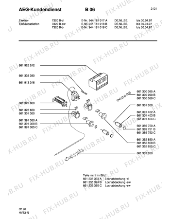 Взрыв-схема плиты (духовки) Aeg 7320B-B - Схема узла Section5