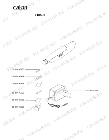Схема №1 717700 с изображением Запчасть для электроэпилятора Rowenta CS-00095622